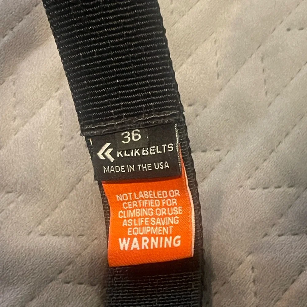 Klikbelts belt men’s size 36 black pre-owned condition‎